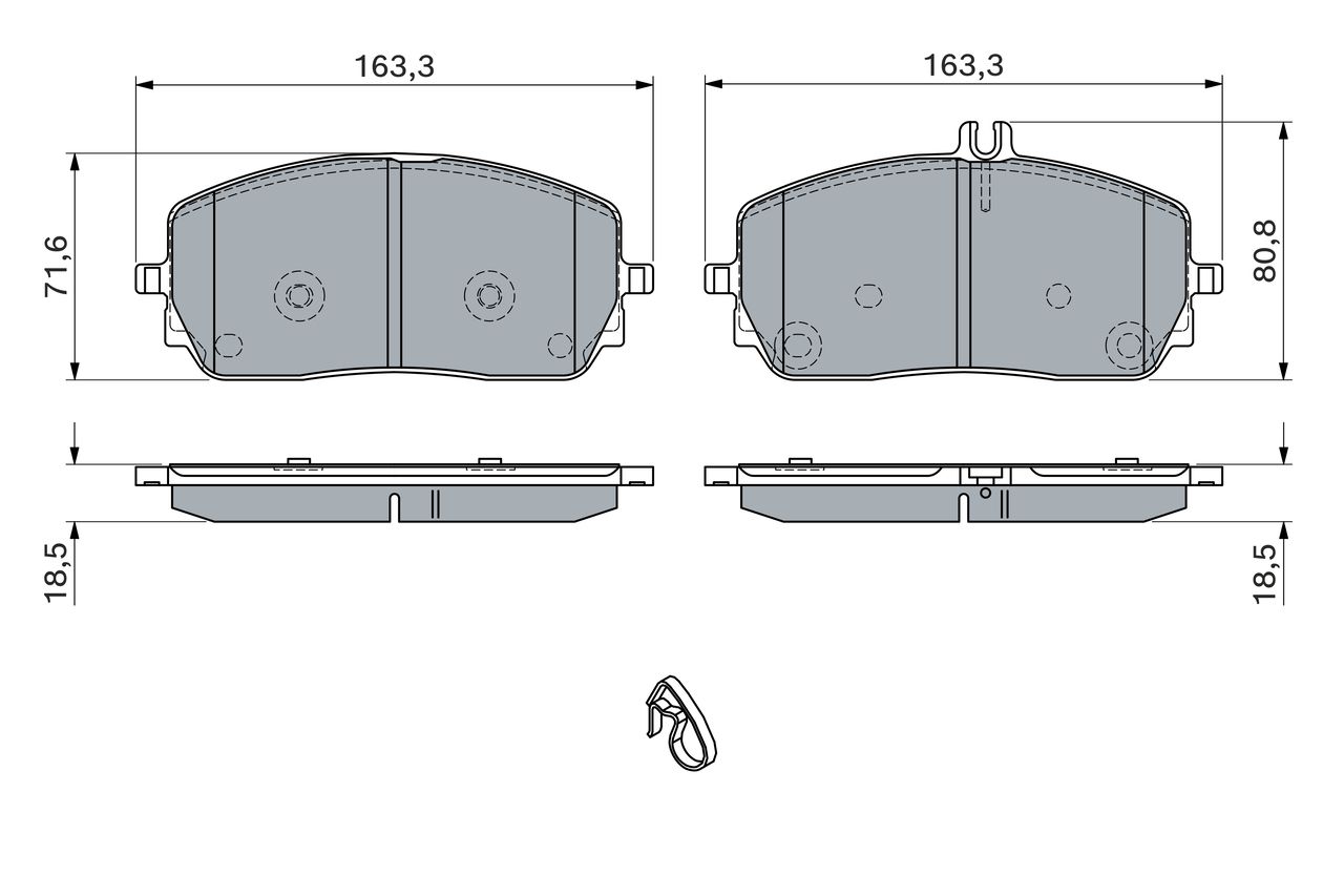 Гальмівні колодки дискові BOSCH 0986460035 - zapix