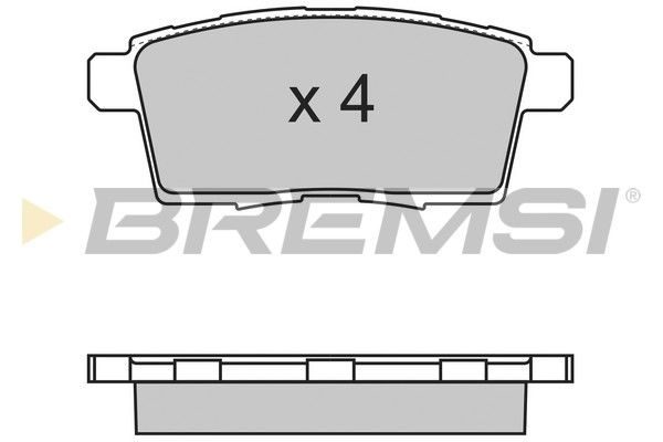 Гальмівні колодки дискові BREMSI BP3333 - zapix