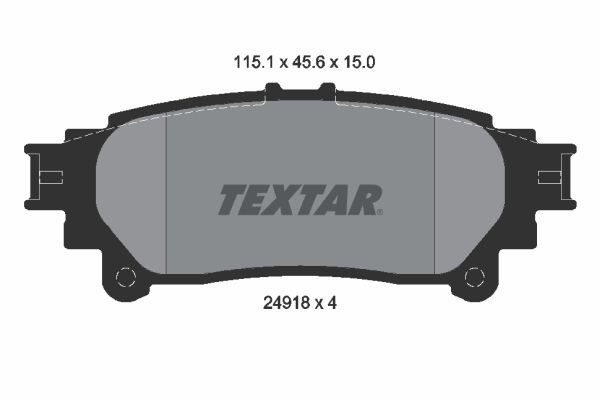 Гальмівні колодки дискові TEXTAR 2491801 - zapix