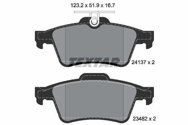 Гальмівні колодки дискові TEXTAR 2413701 - zapix