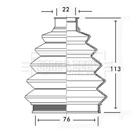 Пильник ШРКШ BORG & BECK BCB2335 - zapix
