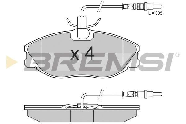 Гальмівні колодки дискові BREMSI BP2683 - zapix