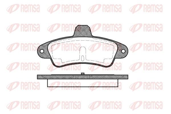 Гальмівні колодки дискові REMSA 043300 - zapix