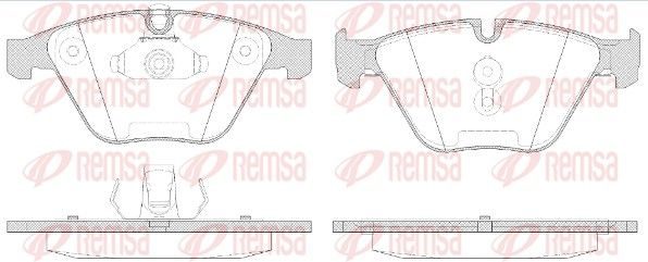 Гальмівні колодки дискові REMSA 085750 - zapix