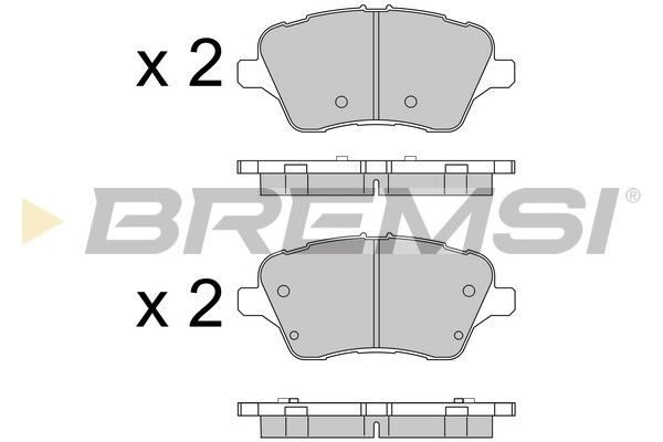 Гальмівні колодки дискові BREMSI BP3545 - zapix