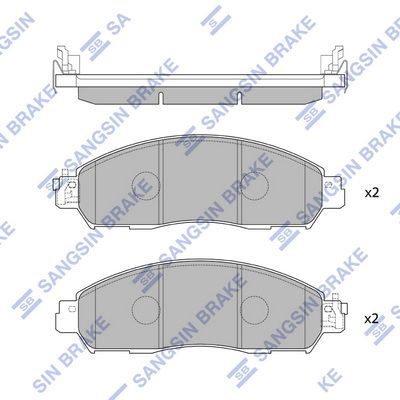 Гальмівні колодки дискові HI-Q SP4080 - zapix
