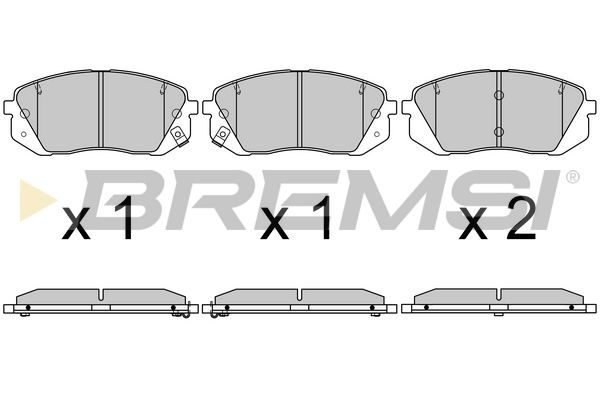 Гальмівні колодки дискові BREMSI BP3754 - zapix