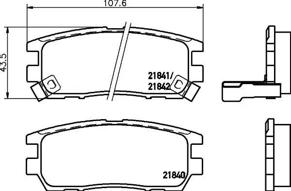 Гальмівні колодки дискові NISSHINBO NP3002 - zapix