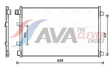 Радіатор кондиціонера AVA QUALITY COOLING DNA5281 - zapix