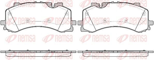 Гальмівні колодки дискові REMSA 174400 - zapix