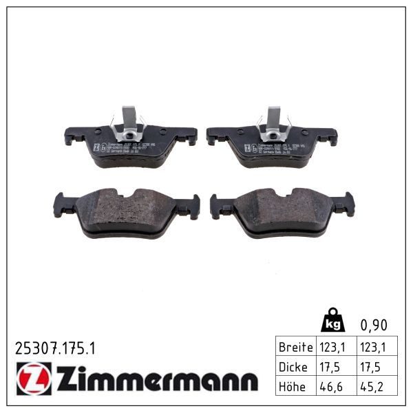 Гальмівні колодки дискові ZIMMERMANN 253071751 - zapix