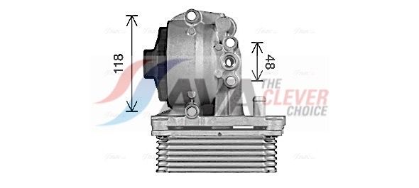 Оливний радіатор двигуна AVA QUALITY COOLING FD3623H - zapix