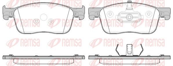 Гальмівні колодки дискові REMSA 171900 - zapix