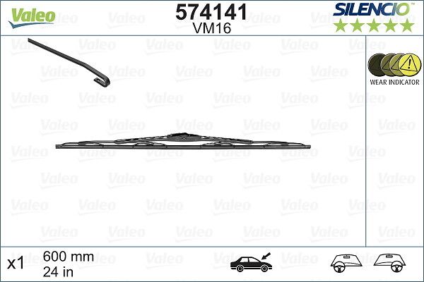 Щітка склоочисника VALEO 574141