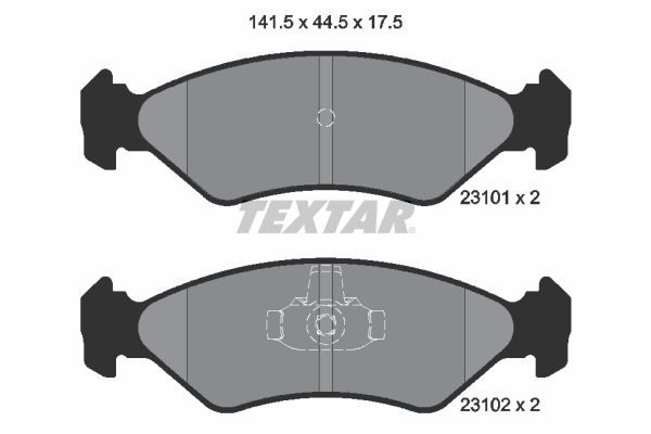 Гальмівні колодки дискові TEXTAR 2310101 - zapix
