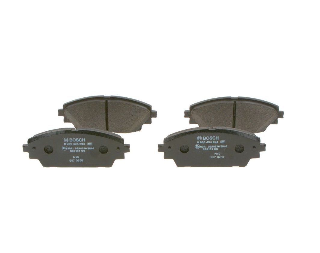 Гальмівні колодки дискові BOSCH 0986494804 - zapix