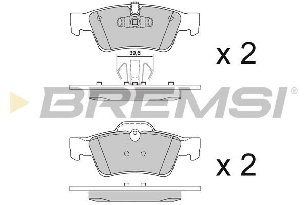 Гальмівні колодки дискові BREMSI BP3280 - zapix