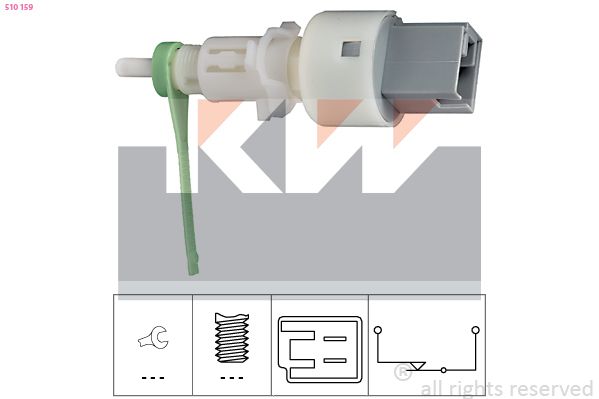 Датчик положення педалі зчеплення KW 510159 - zapix