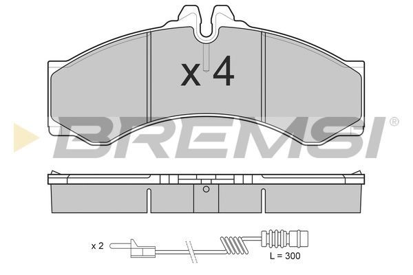 Гальмівні колодки дискові BREMSI BP2681 - zapix