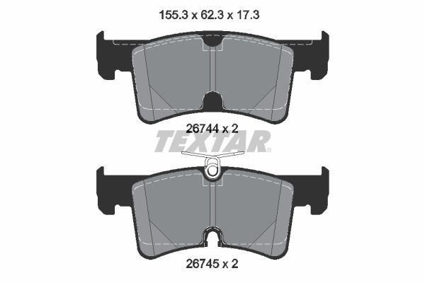 Гальмівні колодки дискові TEXTAR 2674401 - zapix