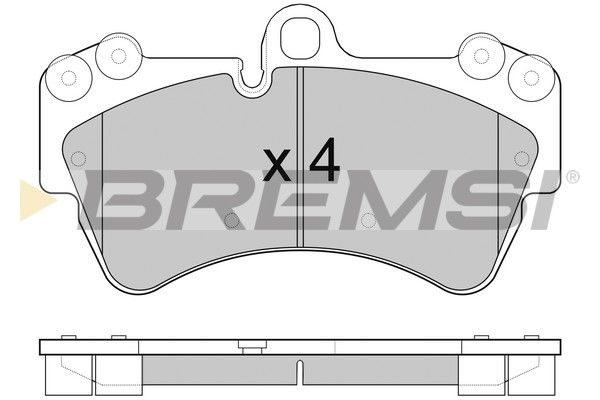 Тормозные колодки дисковые BREMSI BP3099