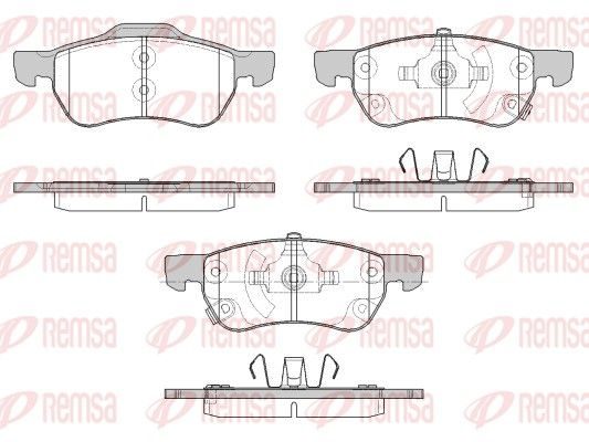 Гальмівні колодки дискові REMSA 169312 - zapix