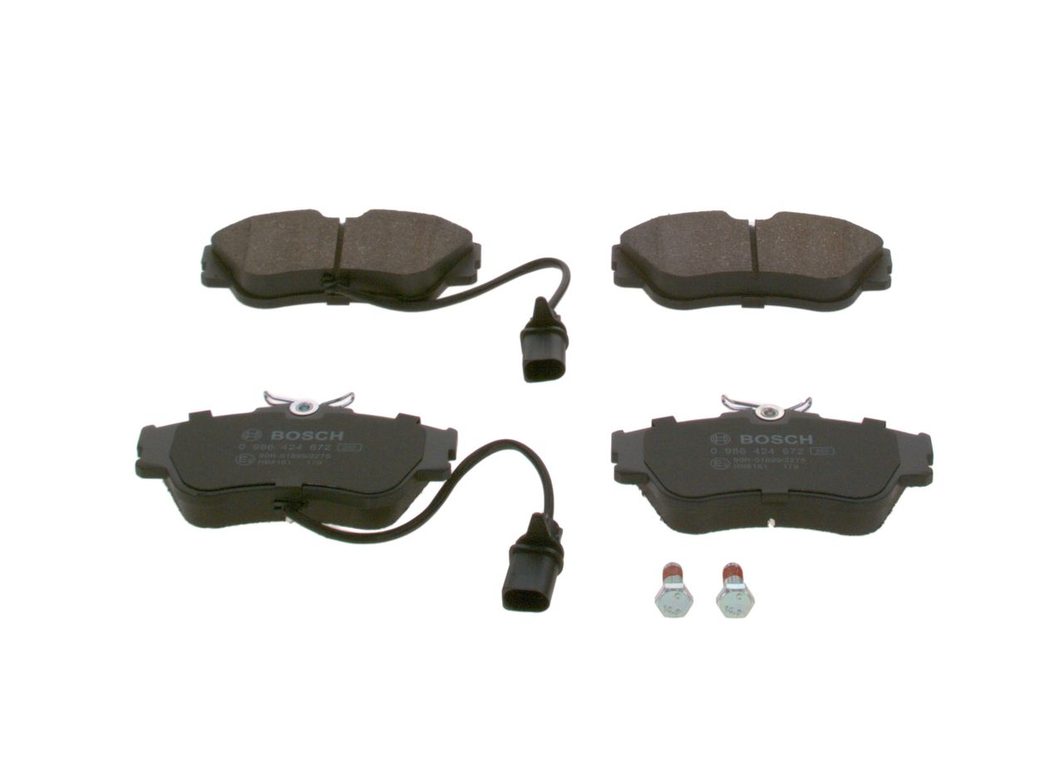 Гальмівні колодки дискові BOSCH 0986424672 - zapix
