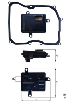 Фільтр АКПП MAHLE HX275D - zapix