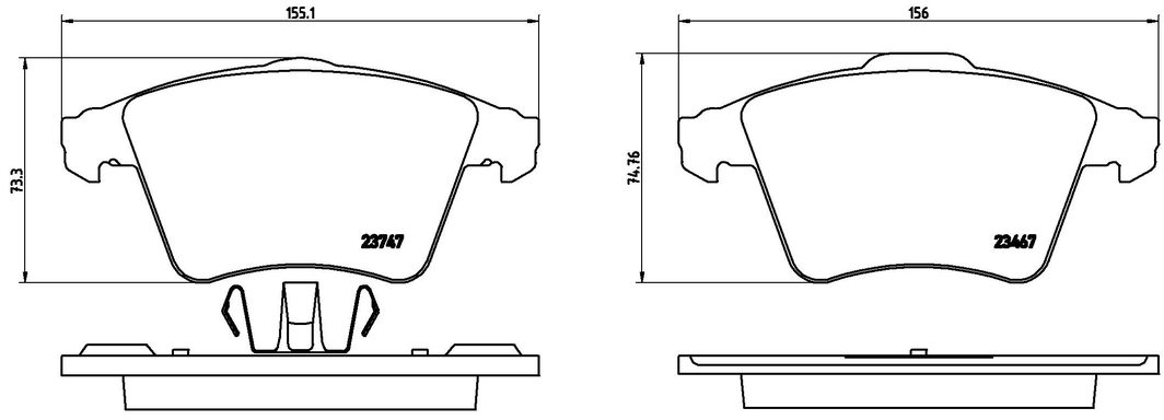 Гальмівні колодки дискові BREMBO P85106 - zapix