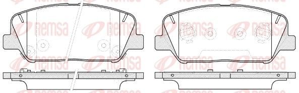 Гальмівні колодки дискові REMSA 139812 - zapix
