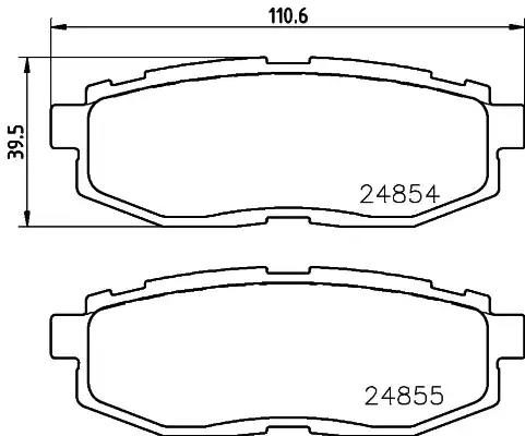 Гальмівні колодки дискові NISSHINBO NP7013 - zapix