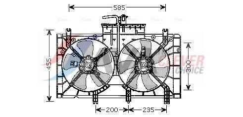 Вентилятор системи охолодження AVA QUALITY COOLING MZ7537 - zapix