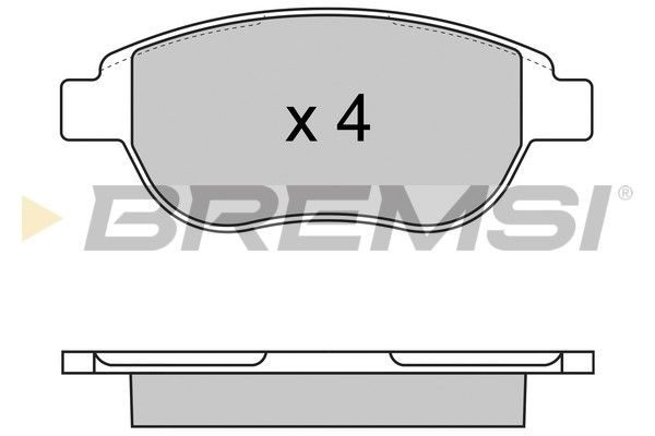 Гальмівні колодки дискові BREMSI BP2972 - zapix