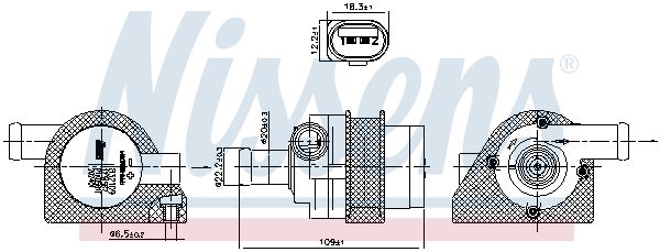 Помпа системи охолодження NISSENS 832109 - zapix