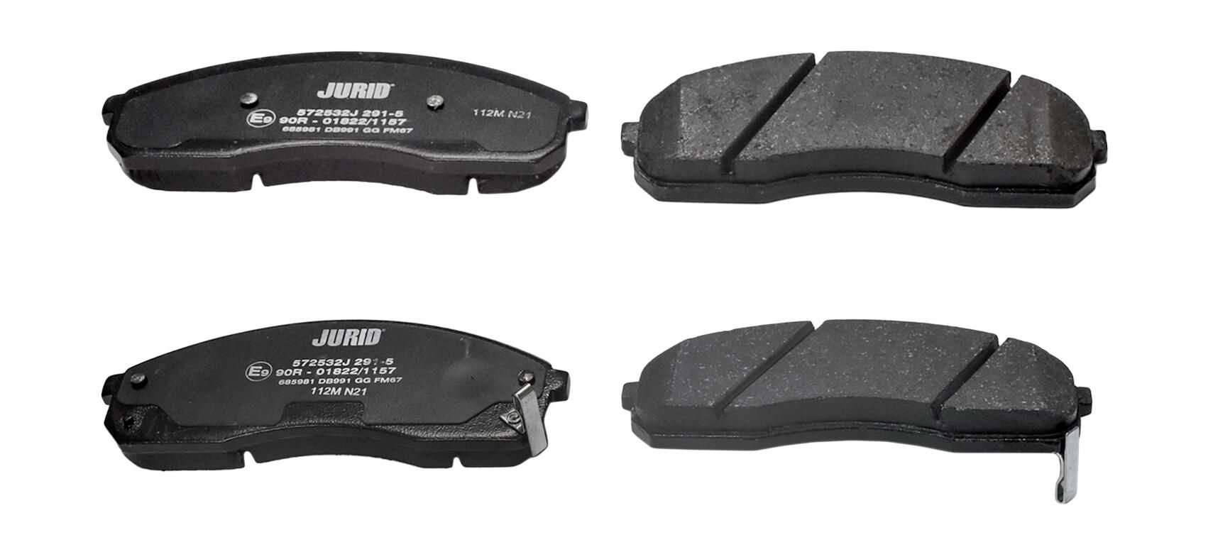 Гальмівні колодки дискові JURID 572532J - zapix