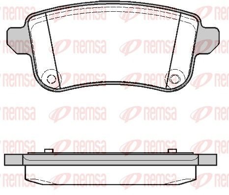Гальмівні колодки дискові REMSA 138710 - zapix
