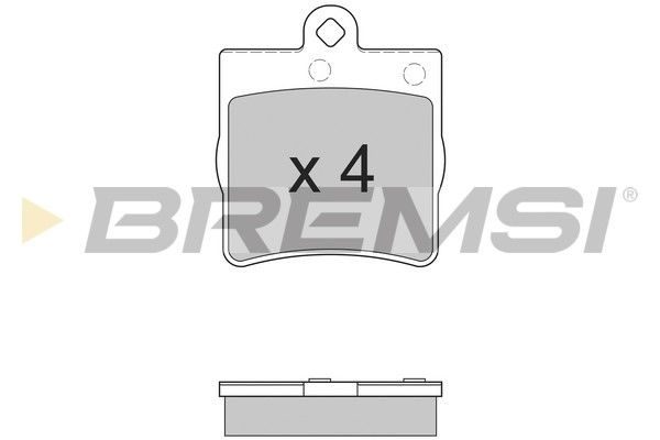 Тормозные колодки дисковые BREMSI BP2861