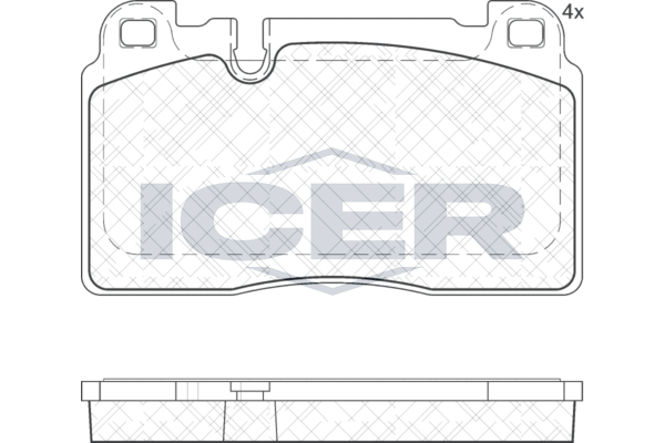 Гальмівні колодки дискові ICER 182112