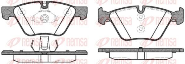 Гальмівні колодки дискові REMSA 105230 - zapix