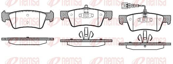 Гальмівні колодки дискові REMSA 118701 - zapix