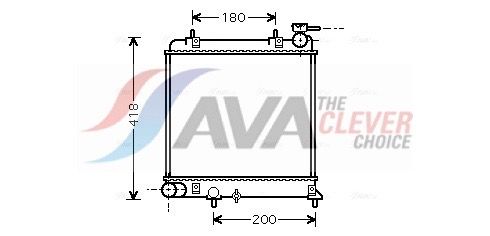 Радіатор охолодження двигуна AVA QUALITY COOLING HYA2085 - zapix