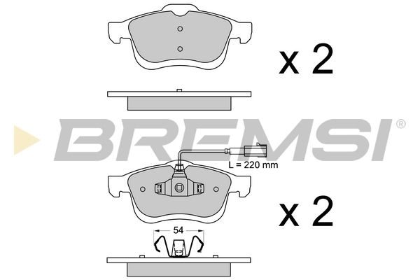 Гальмівні колодки дискові BREMSI BP3413