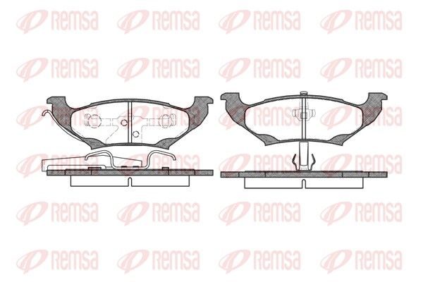 Гальмівні колодки дискові REMSA 069010 - zapix