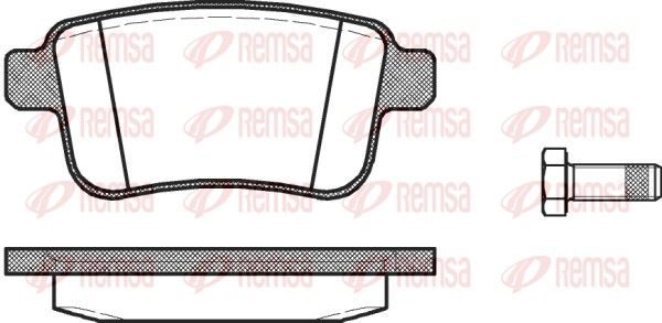 Гальмівні колодки дискові REMSA 135200 - zapix