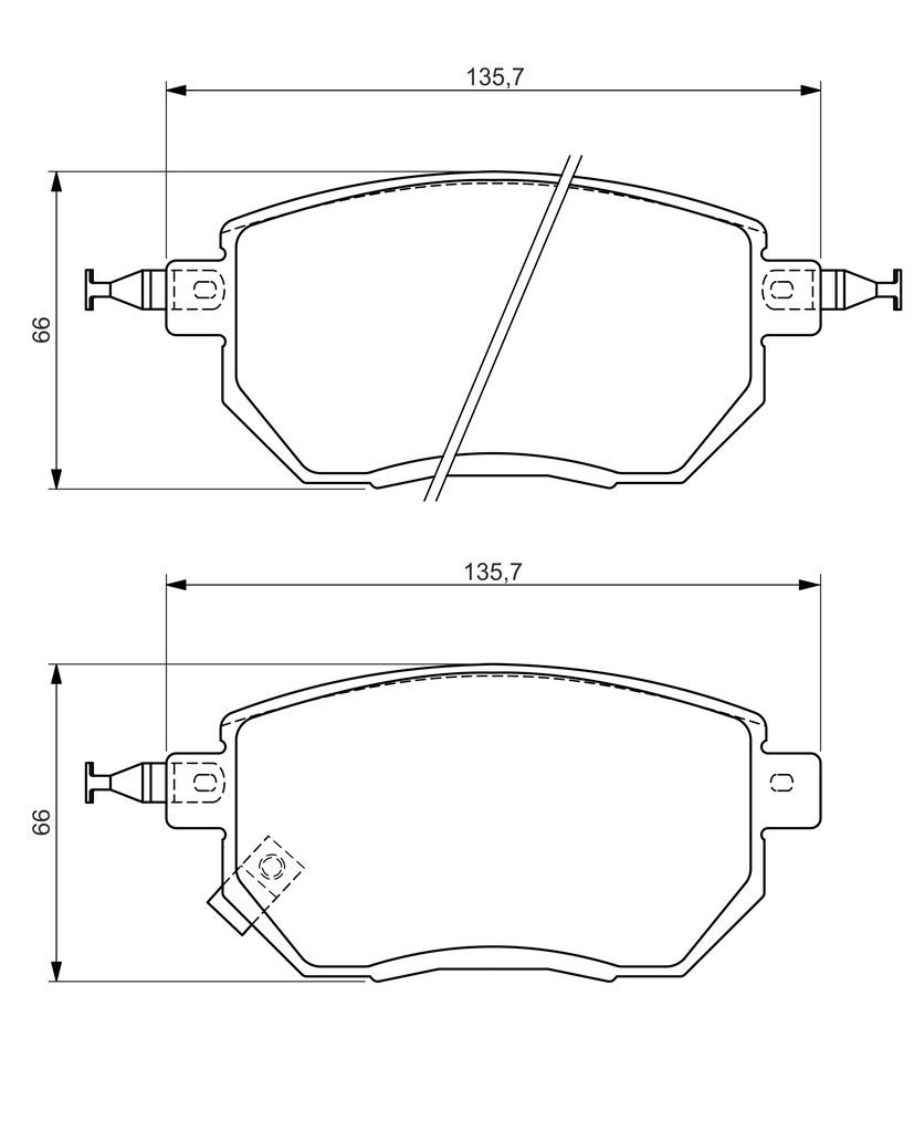 Гальмівні колодки дискові BOSCH 0986494366 - zapix