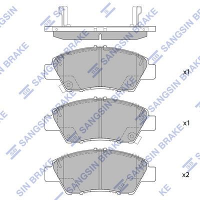 Тормозные колодки дисковые HI-Q SP1463
