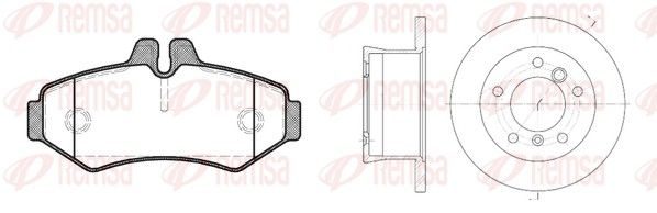 Гальмівні колодки дискові REMSA 873301 - zapix