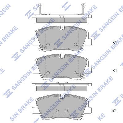 Гальмівні колодки дискові HI-Q SP4038 - zapix