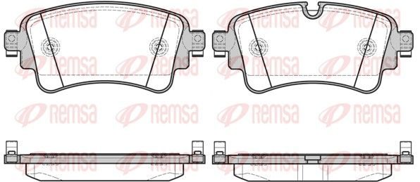 Гальмівні колодки дискові REMSA 166908 - zapix