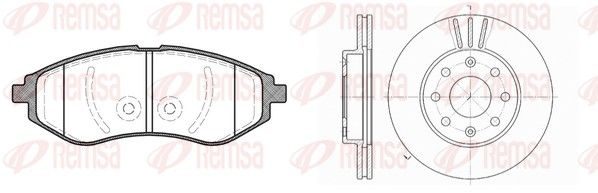 Гальмівні колодки дискові REMSA 898600 - zapix